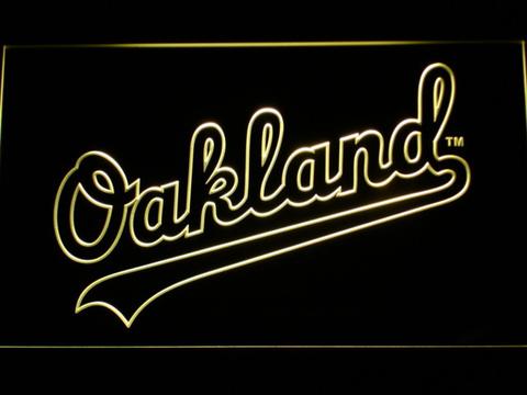 Oakland Athletics Oakland Wordmark LED Neon Sign